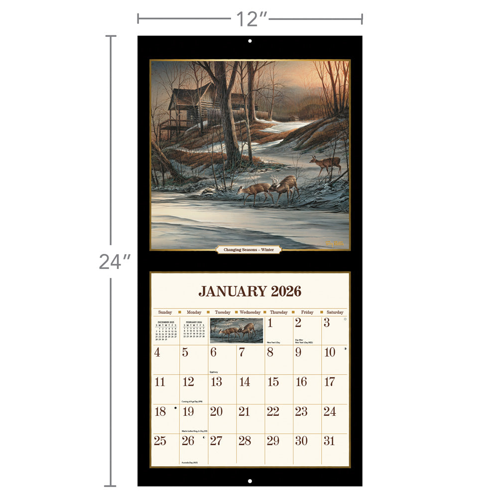Terry Redlin 2026 12x12 Wall Calendar