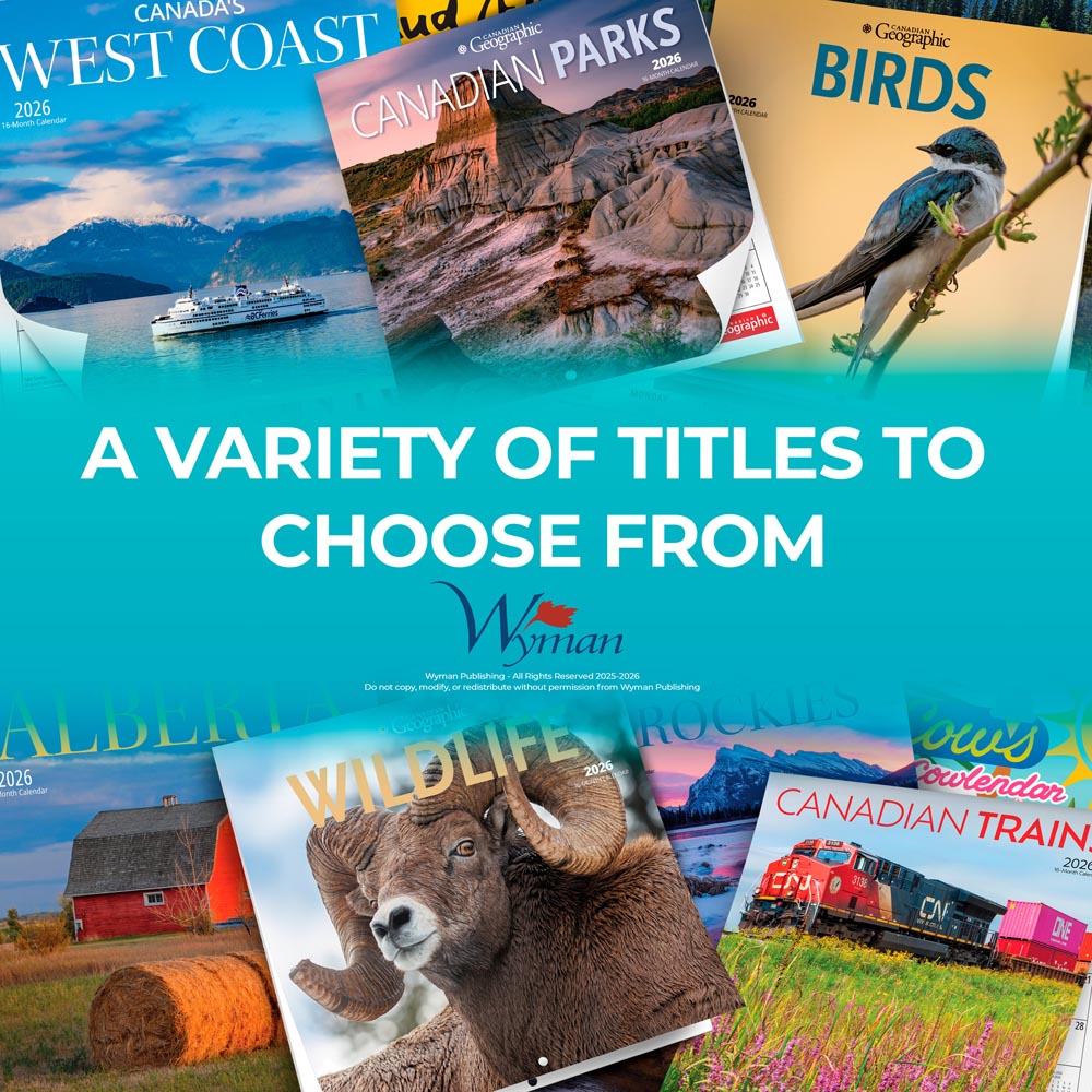 Canadian Geographic Foxes OFFICIAL | 2026 12 x 24 Inch (Hanging) Monthly Square Wall Calendar