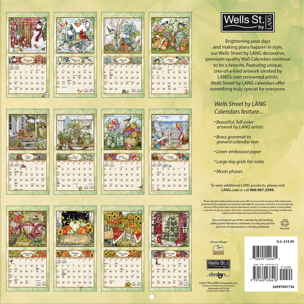 Blessings 2026 12x12 Wall Calendar