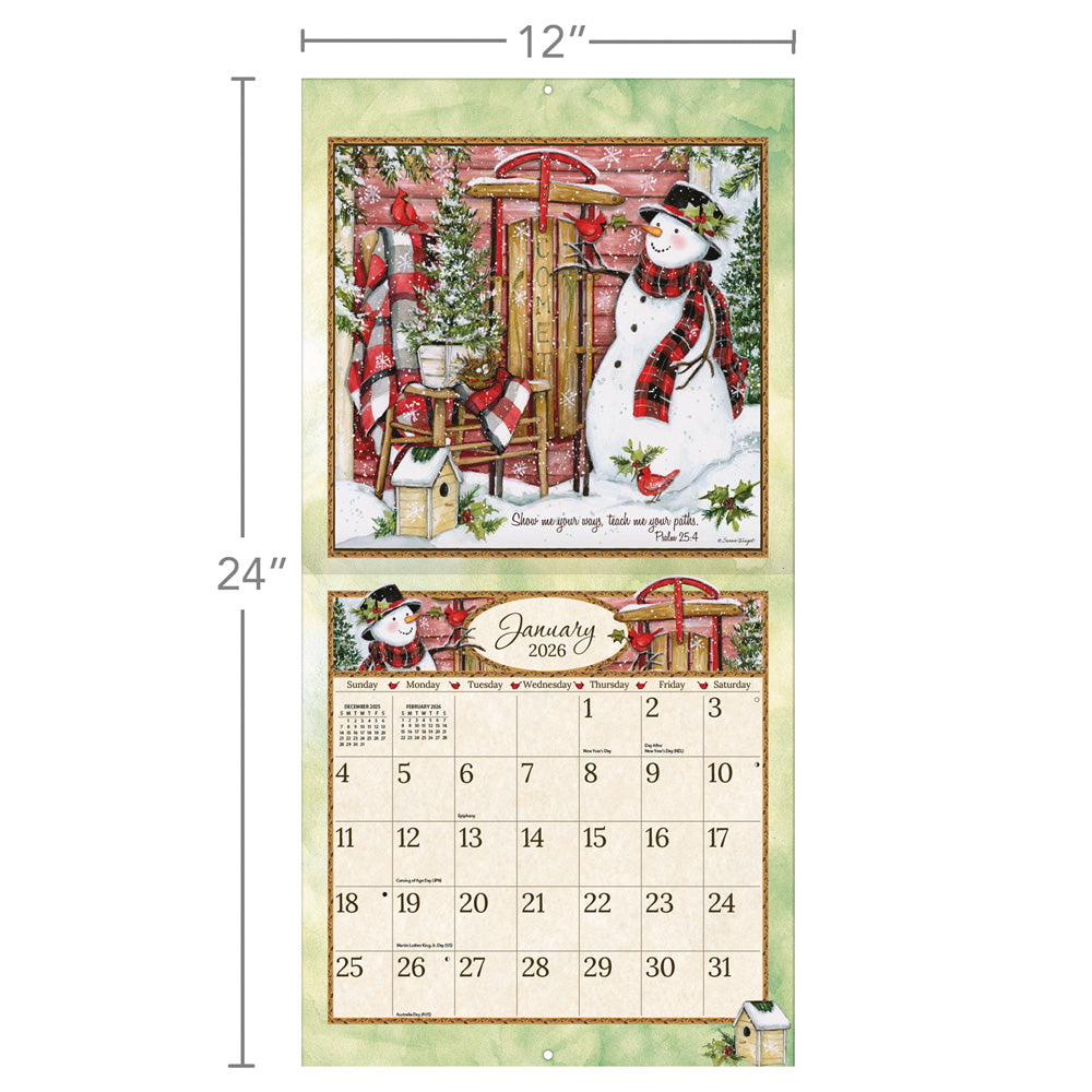 Blessings 2026 12x12 Wall Calendar