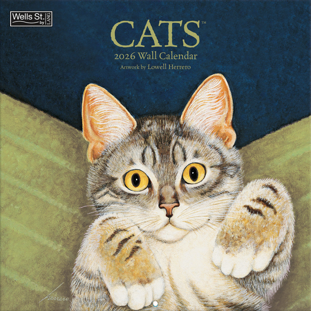 Cats 2026 12x12 Wall Calendar