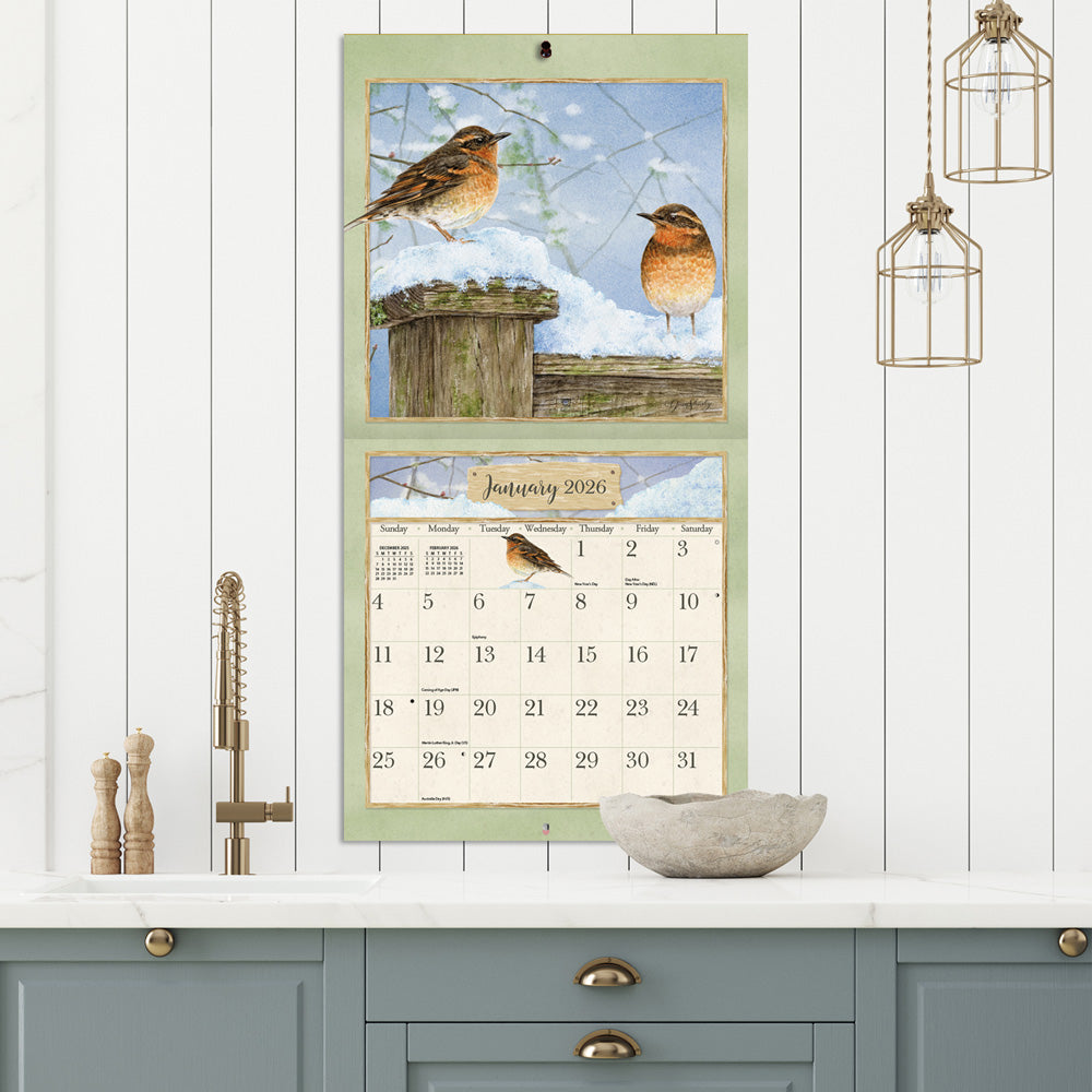 Garden Birds 2026 12x12 Wall Calendar