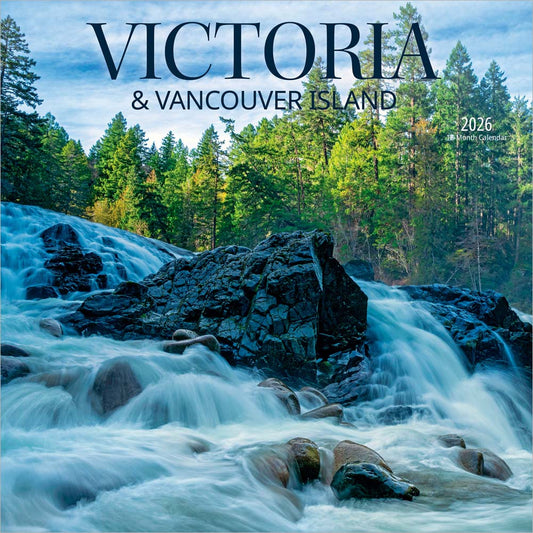 Victoria & Vancouver Island | 2026 12 x 24 Inch (Hanging) Monthly Square Wall Calendar