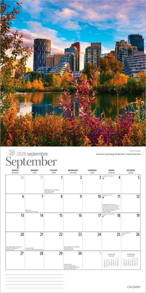 Calgary | 2026 12 x 24 Inch (Hanging) Monthly Square Wall Calendar