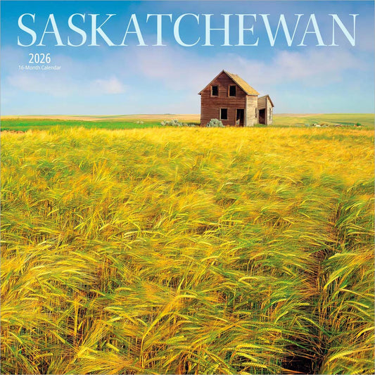 Saskatchewan | 2026 12 x 24 Inch (Hanging) Monthly Square Wall Calendar