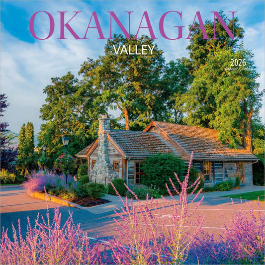 Okanagan Valley | 2026 12 x 24 Inch (Hanging) Monthly Square Wall Calendar