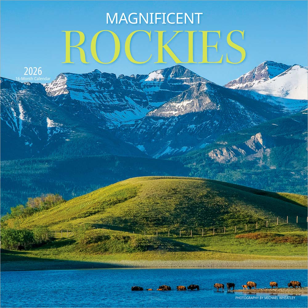 Magnificent Rockies | 2026 12 x 24 Inch (Hanging) Monthly Square Wall Calendar