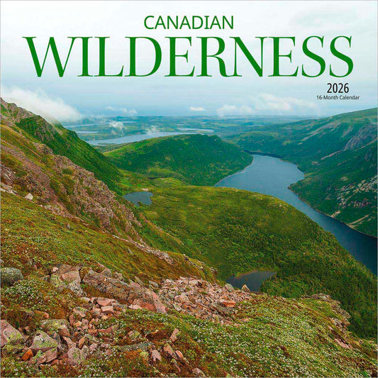 Canadian Wilderness | 2026 12 x 24 Inch (Hanging) Monthly Square Wall Calendar