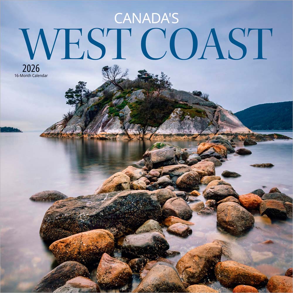 Canada's West Coast | 2026 12 x 24 Inch (Hanging) Monthly Square Wall Calendar