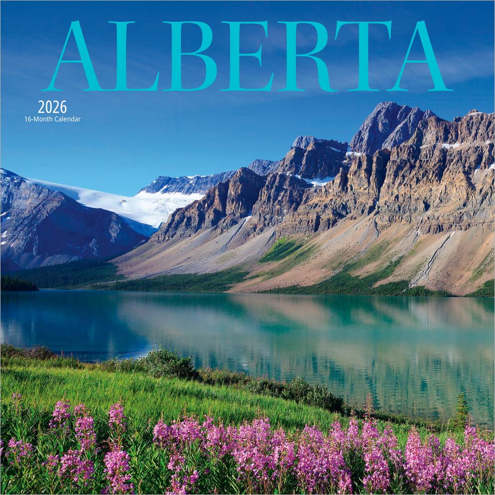 Alberta | 2026 12 x 24 Inch (Hanging) Monthly Square Wall Calendar