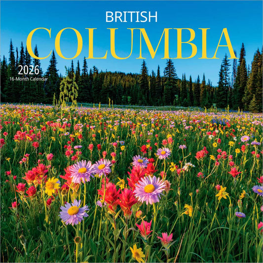British Columbia | 2026 7 x 14 Inch (Hanging) Monthly Mini Wall Calendar