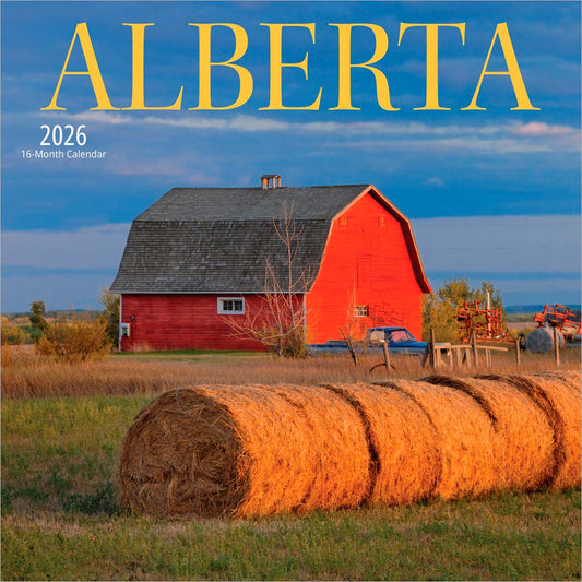 Alberta | 2026 7 x 14 Inch (Hanging) Monthly Mini Wall Calendar