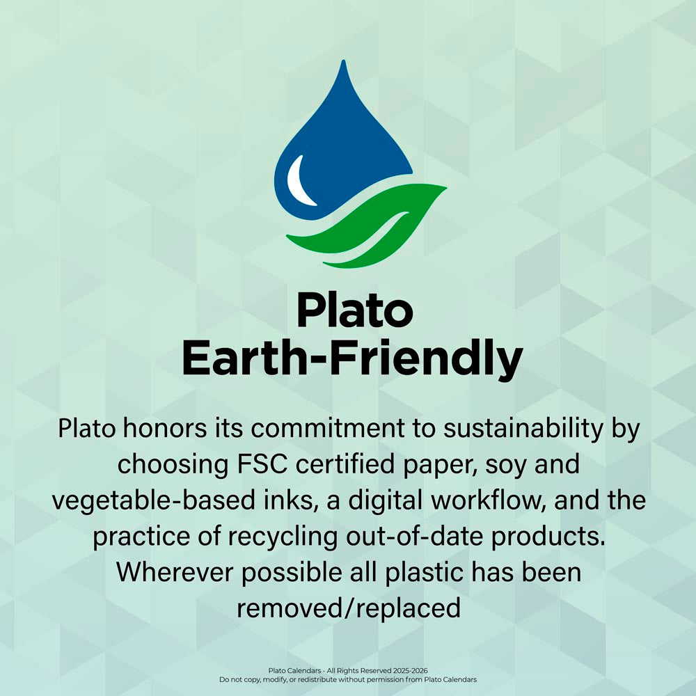 Black Solid | 2026 6 x 7.75 Inch 18 Months Weekly Desk Planner | Foil Stamped Cover | July 2025 - December 2026