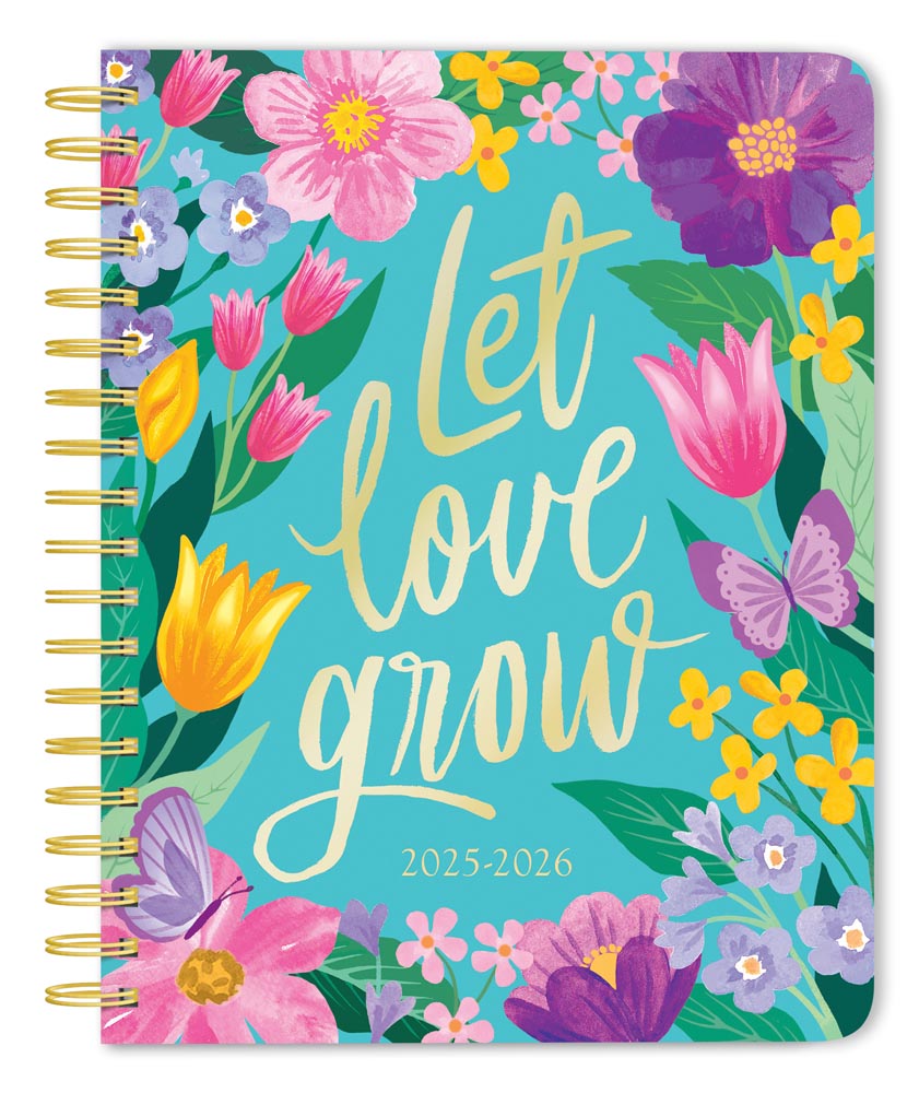 Bonnie Marcus OFFICIAL | 2026 6 x 7.75 Inch 18 Months Weekly Desk Planner | Foil Stamped Cover | July 2025 - December 2026