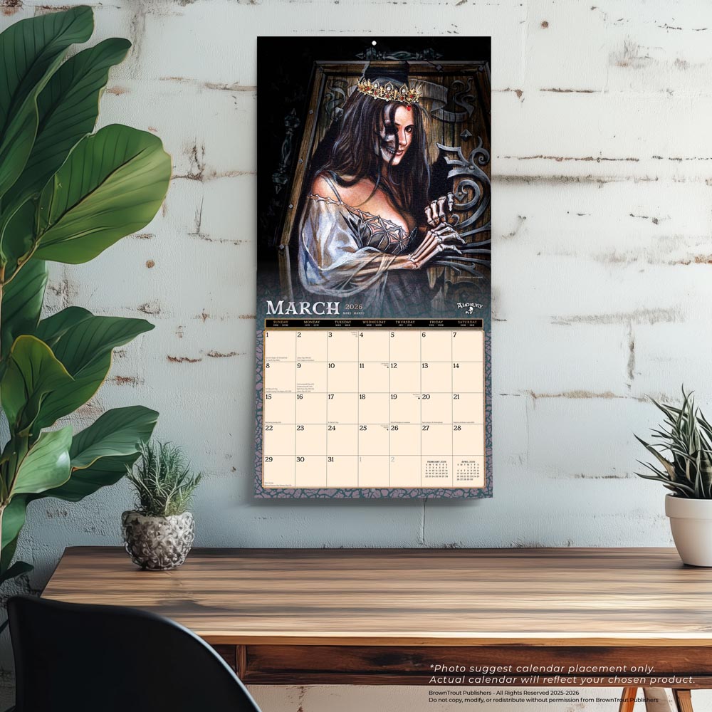 Witches Alchemy OFFICIAL | 2026 12 x 24 Inch (Hanging) Monthly Square Wall Calendar