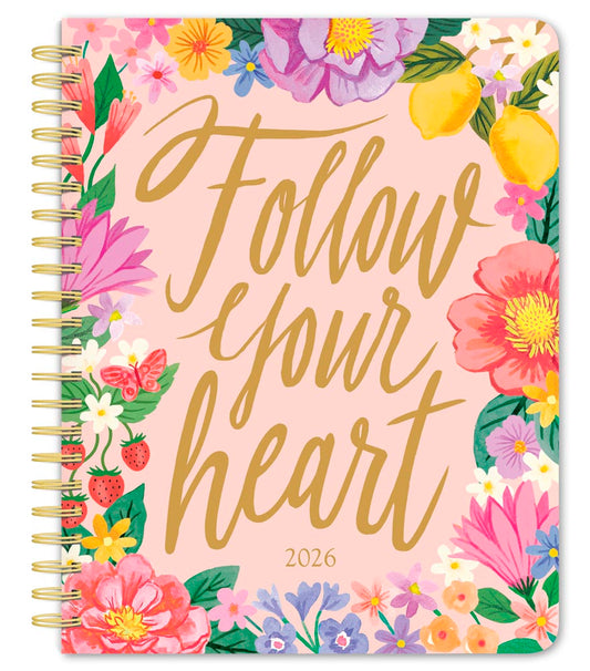 Bonnie Marcus OFFICIAL | 2026 6 x 7.75 Inch Weekly Desk Planner | Foil Stamped Cover