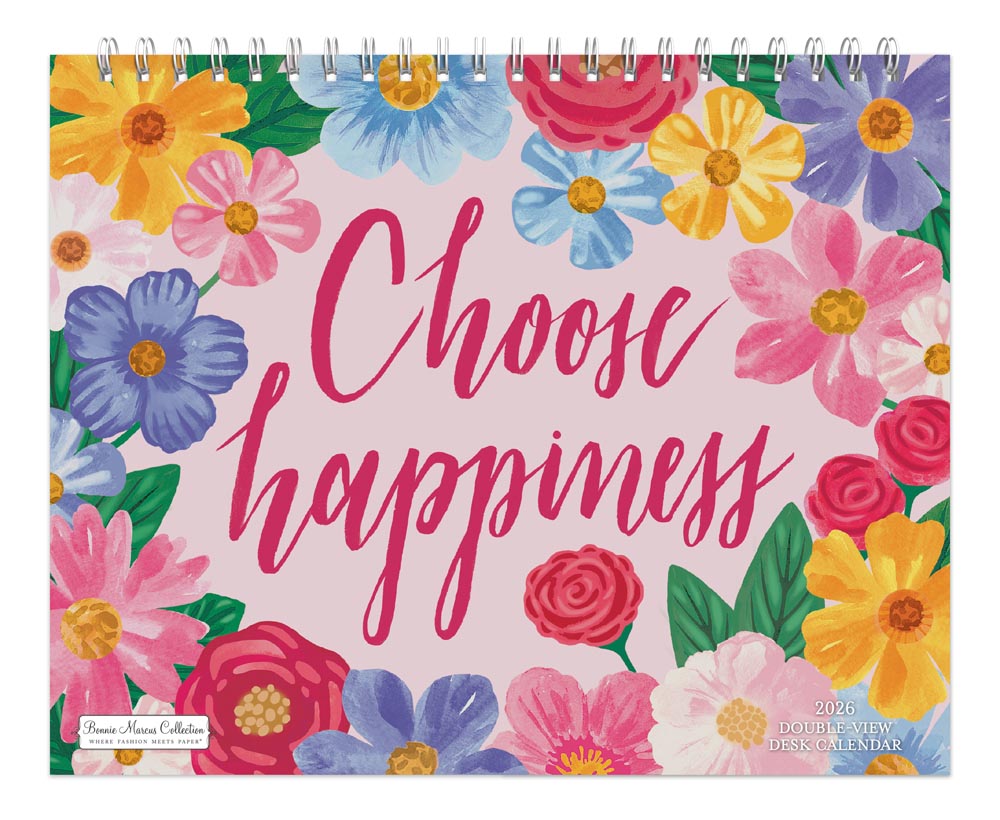 Bonnie Marcus OFFICIAL | 2026 7.5 x 6 Inch Monthly Double-View Easel Desk Calendar