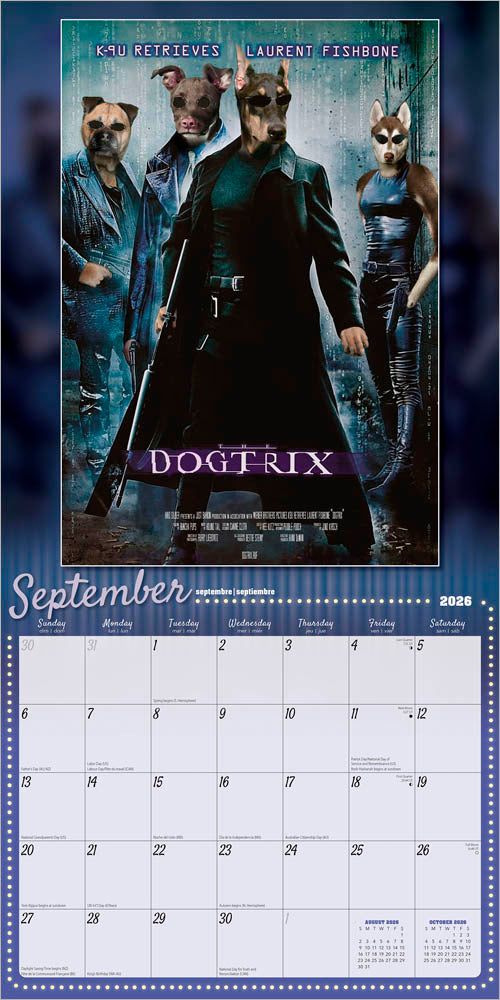 Best in Show OFFICIAL | 2026 12 x 24 Inch (Hanging) Monthly Square Wall Calendar