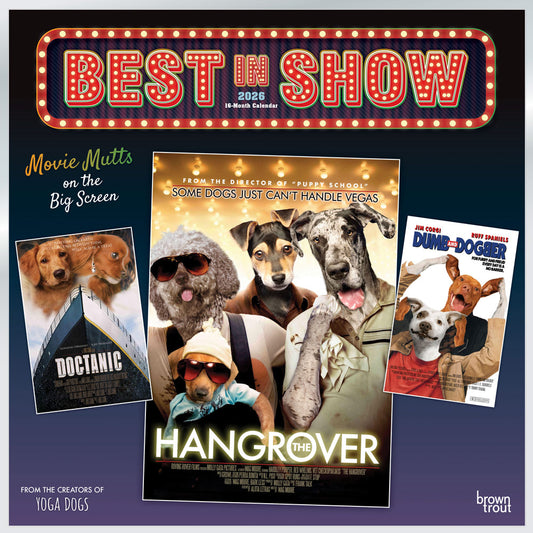 Best in Show OFFICIAL | 2026 12 x 24 Inch (Hanging) Monthly Square Wall Calendar