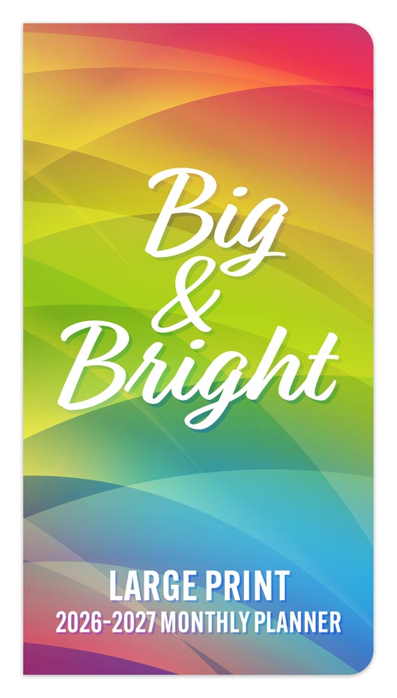 Big & Bright Large Print | 2026-2027 3.5 x 6.5 Inch Two Year Monthly Pocket Planner Calendar