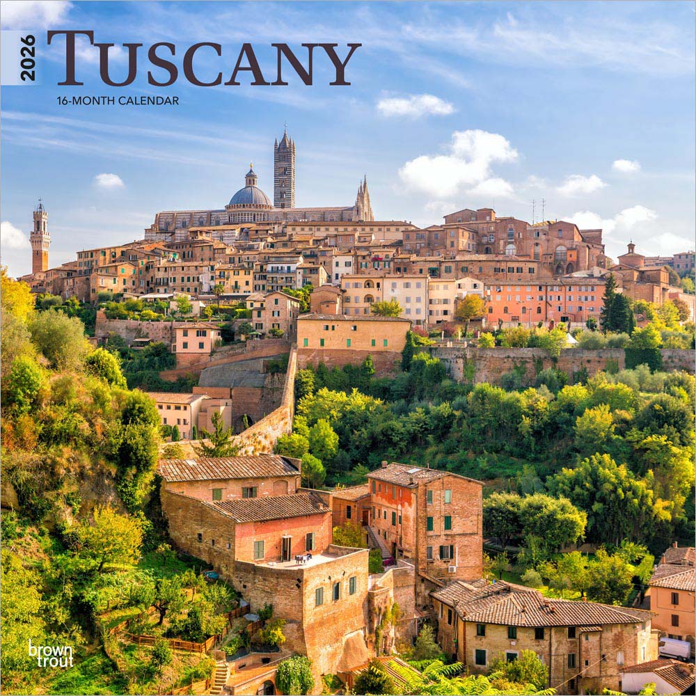 Tuscany | 2026 12 x 24 Inch (Hanging) Monthly Square Wall Calendar