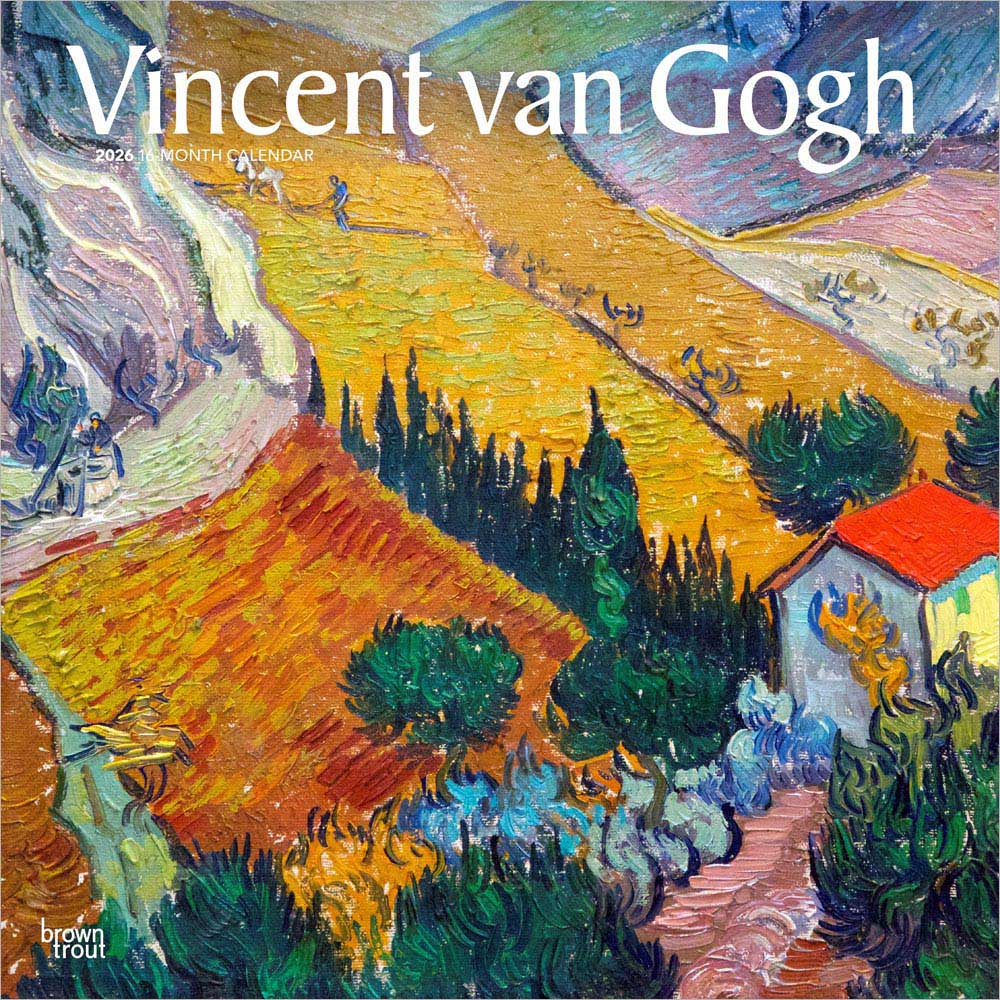 Vincent van Gogh | 2026 12 x 24 Inch (Hanging) Monthly Square Wall Calendar