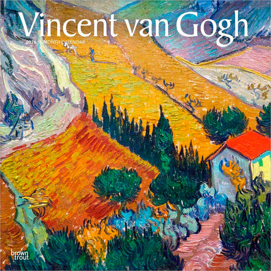 Vincent van Gogh | 2026 12 x 24 Inch (Hanging) Monthly Square Wall Calendar