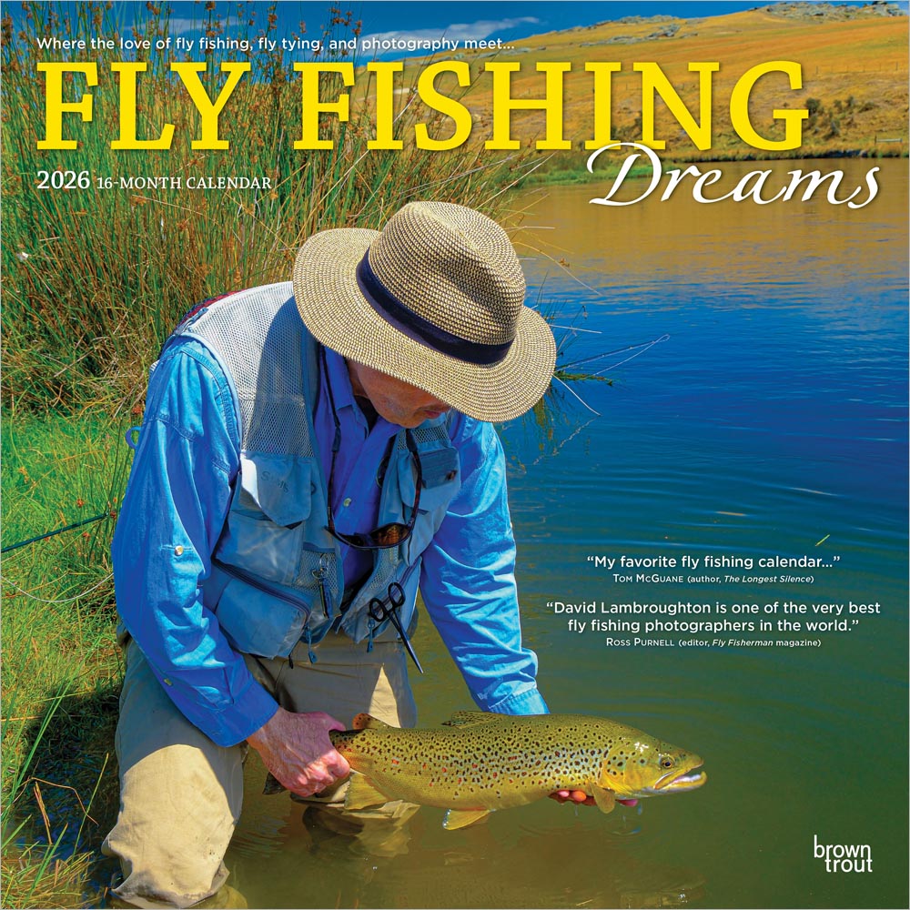 Fly Fishing Dreams OFFICIAL | 2026 12 x 24 Inch (Hanging) Monthly Square Wall Calendar