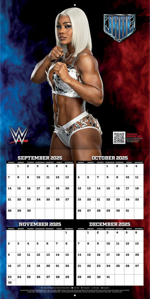 WWE Superstars 2026 12x12 Wall Calendar