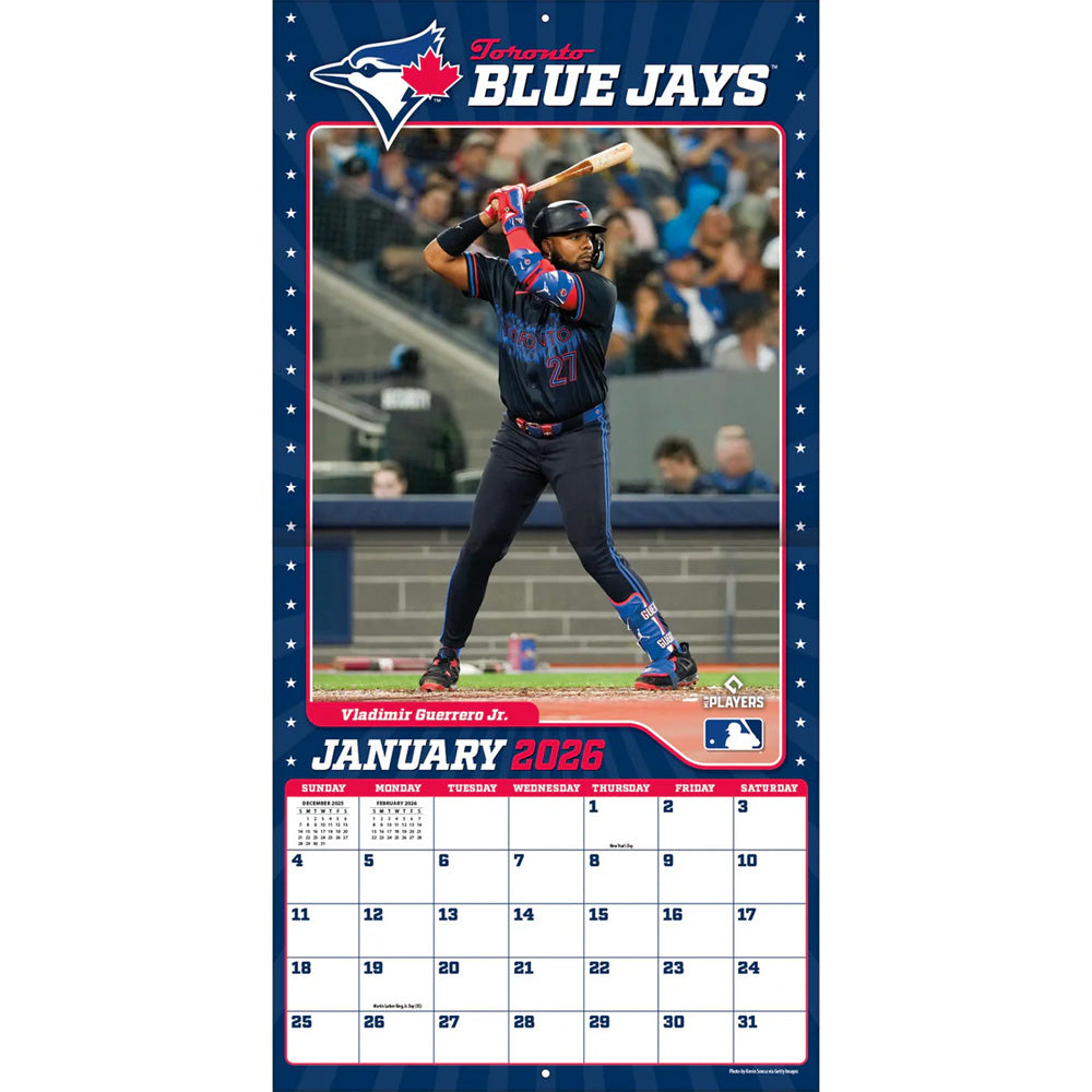 MLB Toronto Blue Jays 2026 Wall Calendar