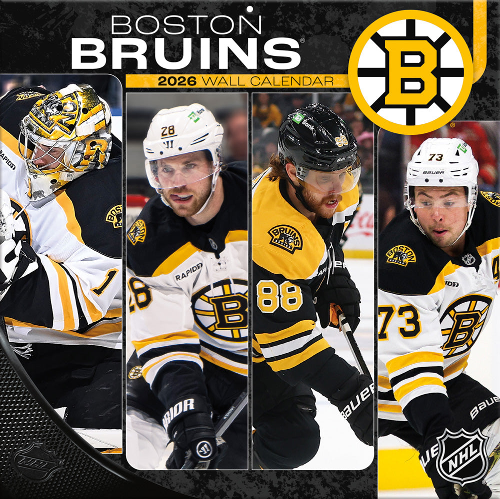 NHL Boston Bruins 2026 12x12 Wall Calendar