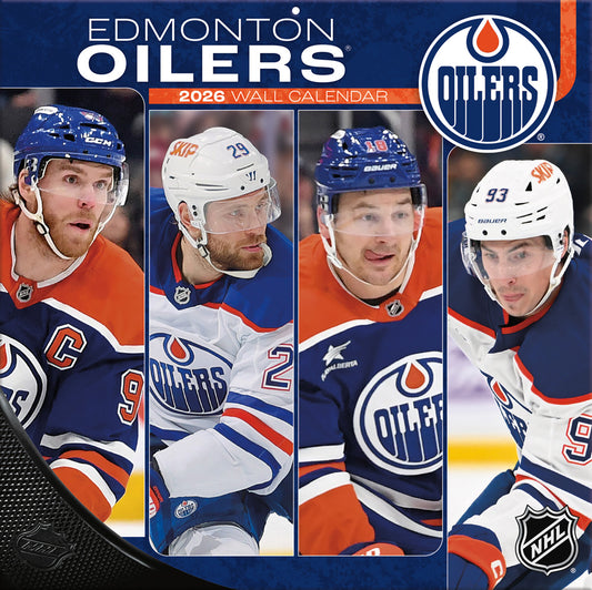 NHL Edmonton Oilers 2026 12x12 Wall Calendar