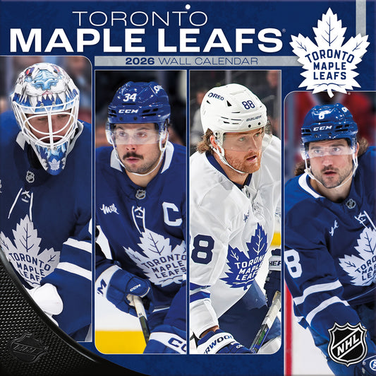 NHL Toronto Maple Leafs 2026 12x12 Wall Calendar