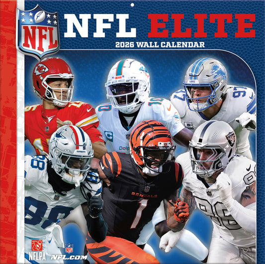 NFL Elite 2026 12x12 Wall Calendar