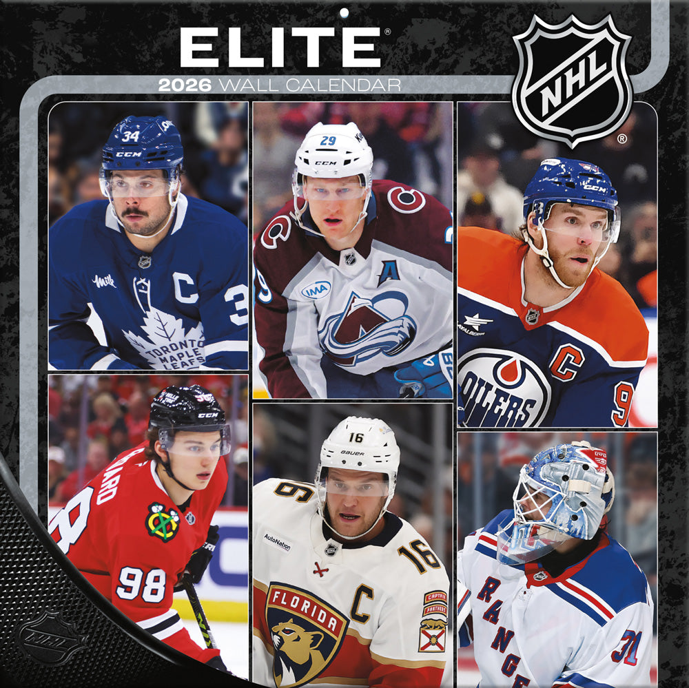 NHL Elite 2026 12x12 Wall Calendar